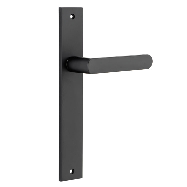 Osaka Lever - Rectangular Backplate Matt Black