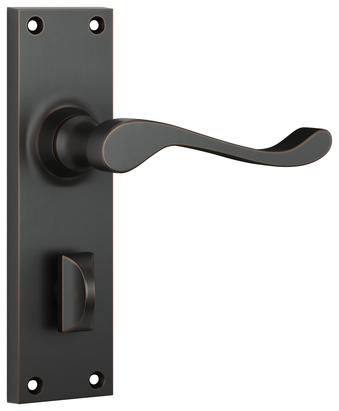 Door Lever Victorian Privacy Pair Antique Copper H152xW42xP59mm