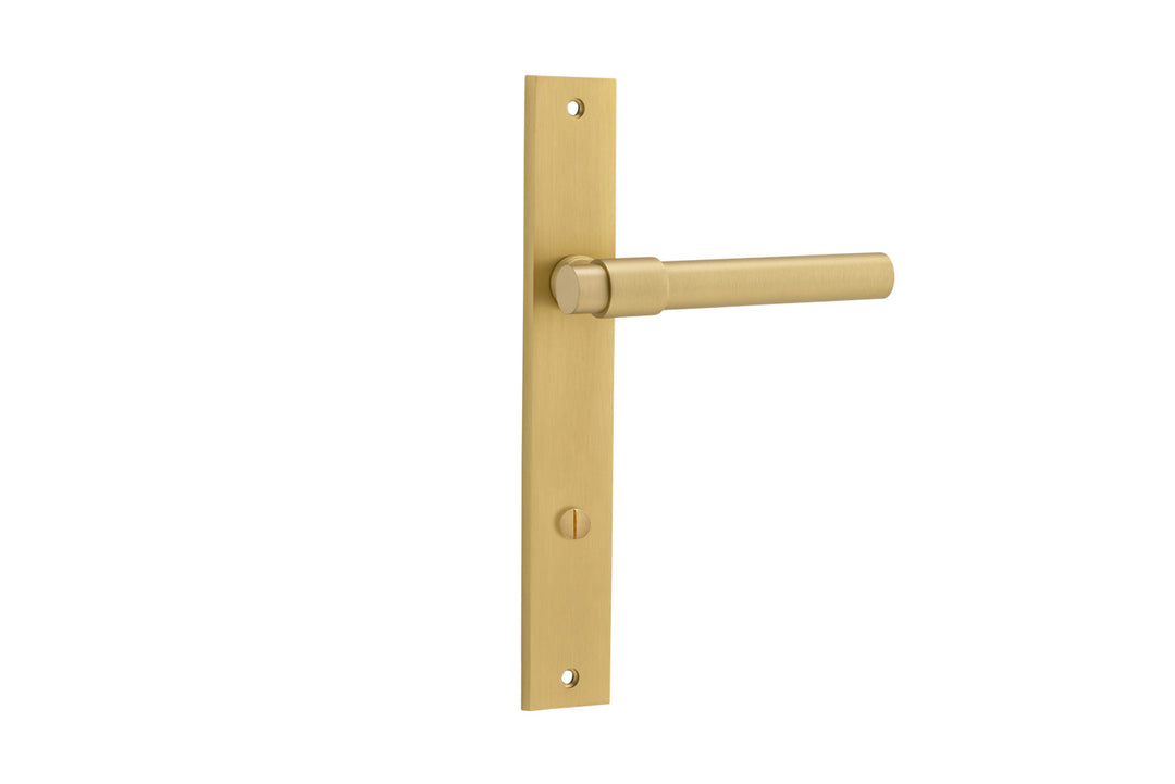 Helsinki Lever - Rectangular Backplate Brushed Gold PVD