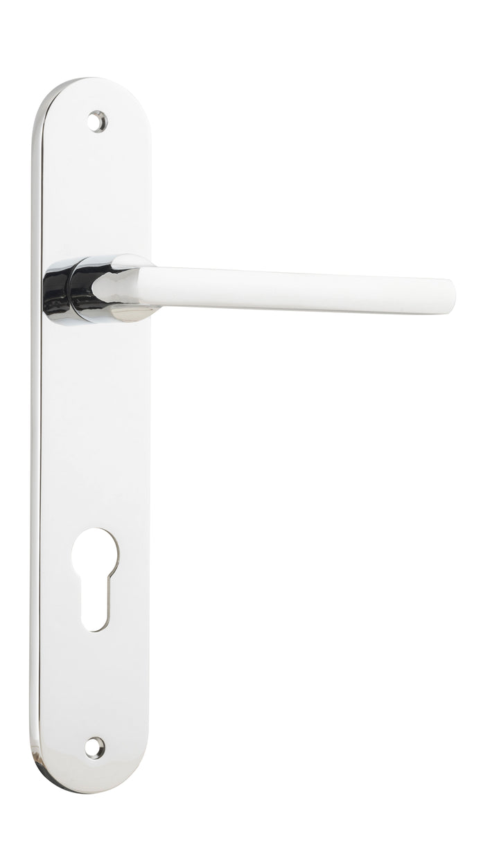 Baltimore Lever - Oval Backplate Polished Chrome