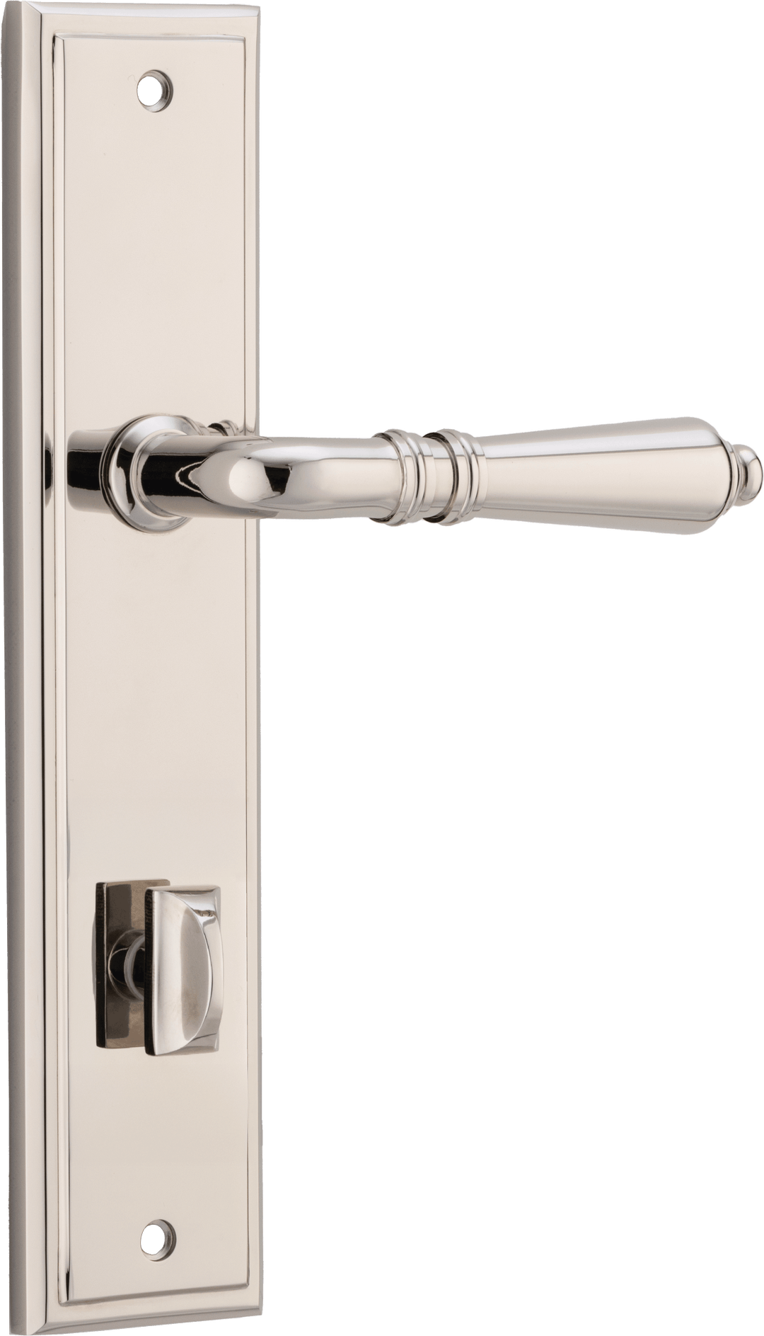 Sarlat Lever - Stepped Backplate Polished Nickel