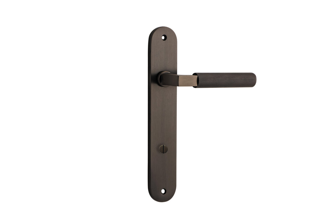 Brunswick Lever - Oval Backplate Signature Brass