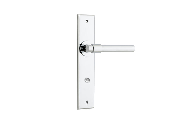 Helsinki Lever - Chamfered Backplate Polished Chrome