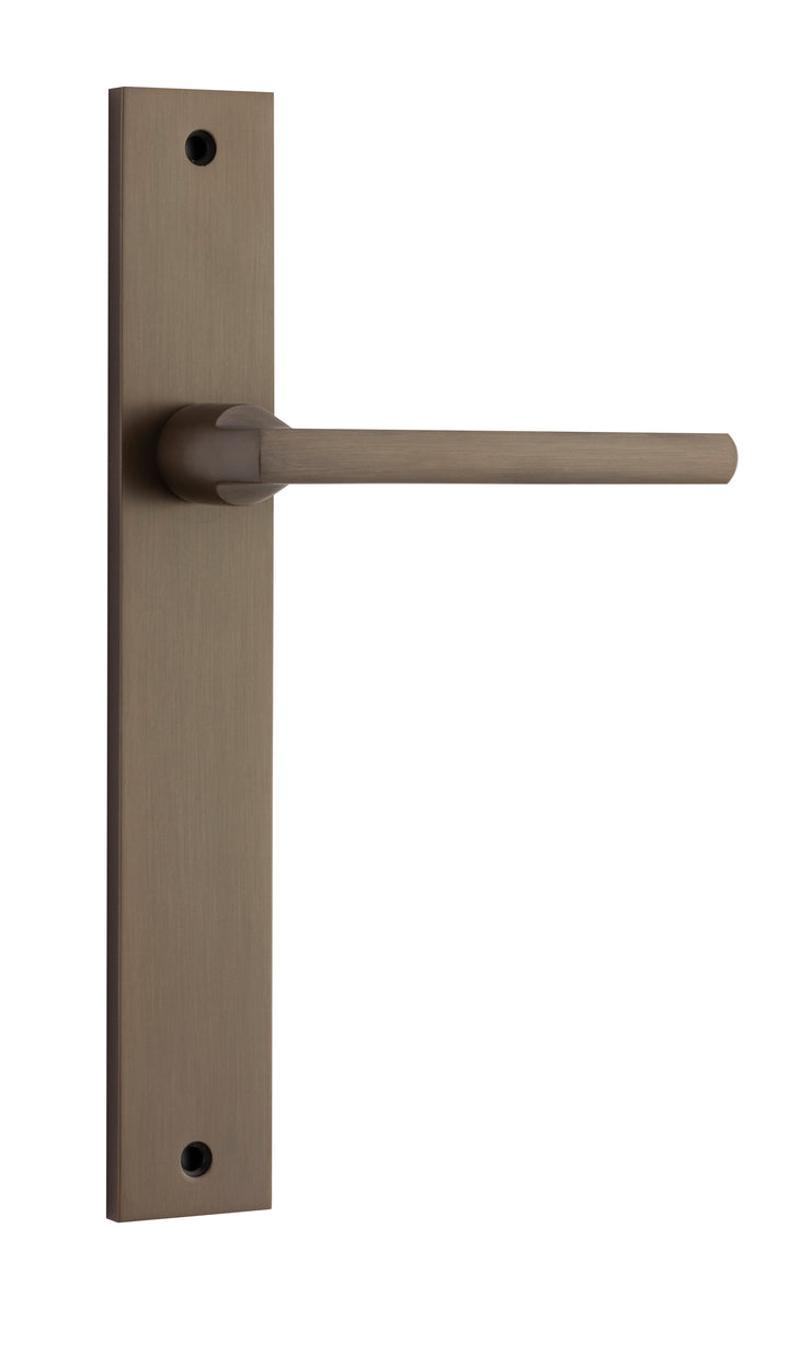 Baltimore Lever - Rectangular Backplate Signature Brass