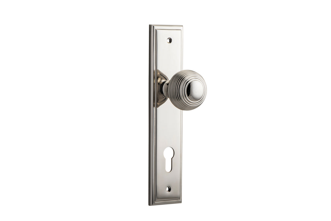 Guildford Knob - Stepped Backplate Polished Nickel