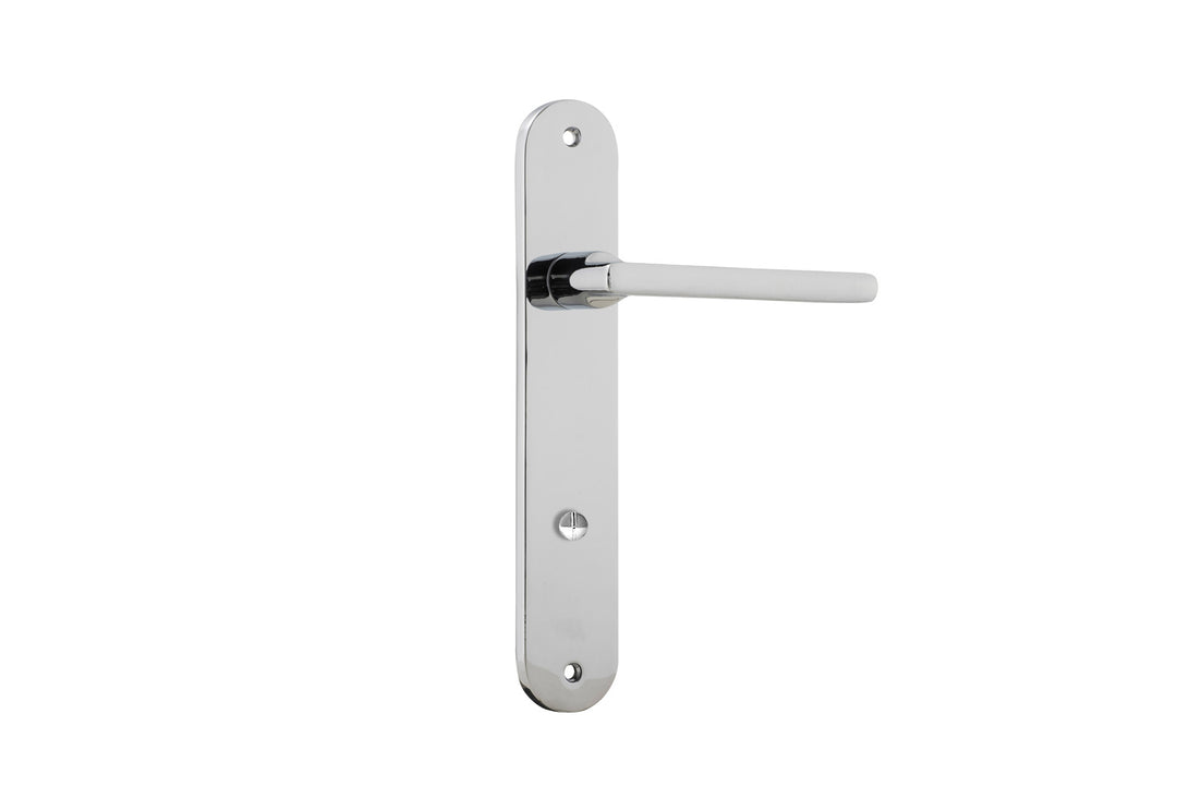 Baltimore Lever - Oval Backplate Polished Chrome