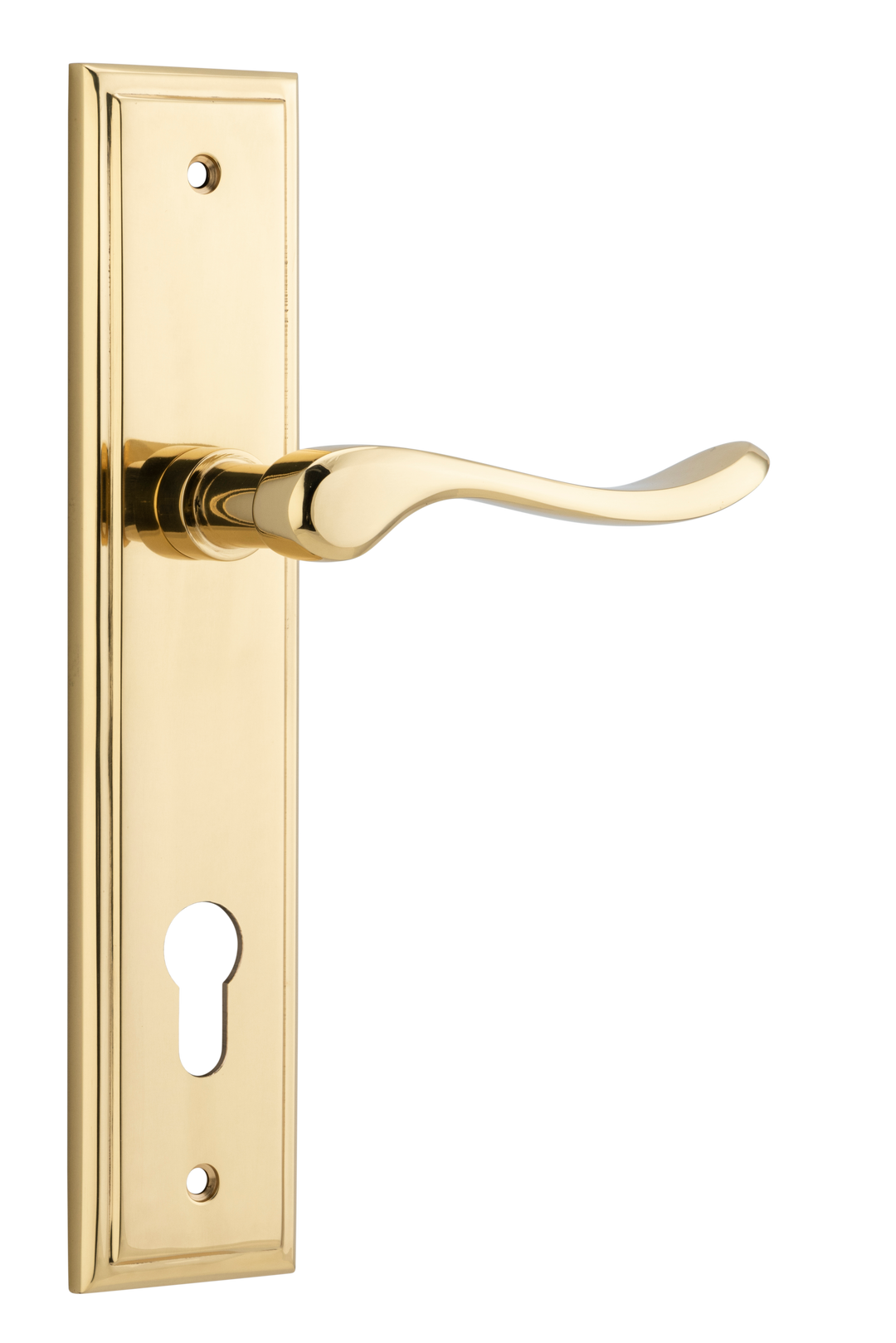 Stirling Lever - Stepped Backplate Polished Brass