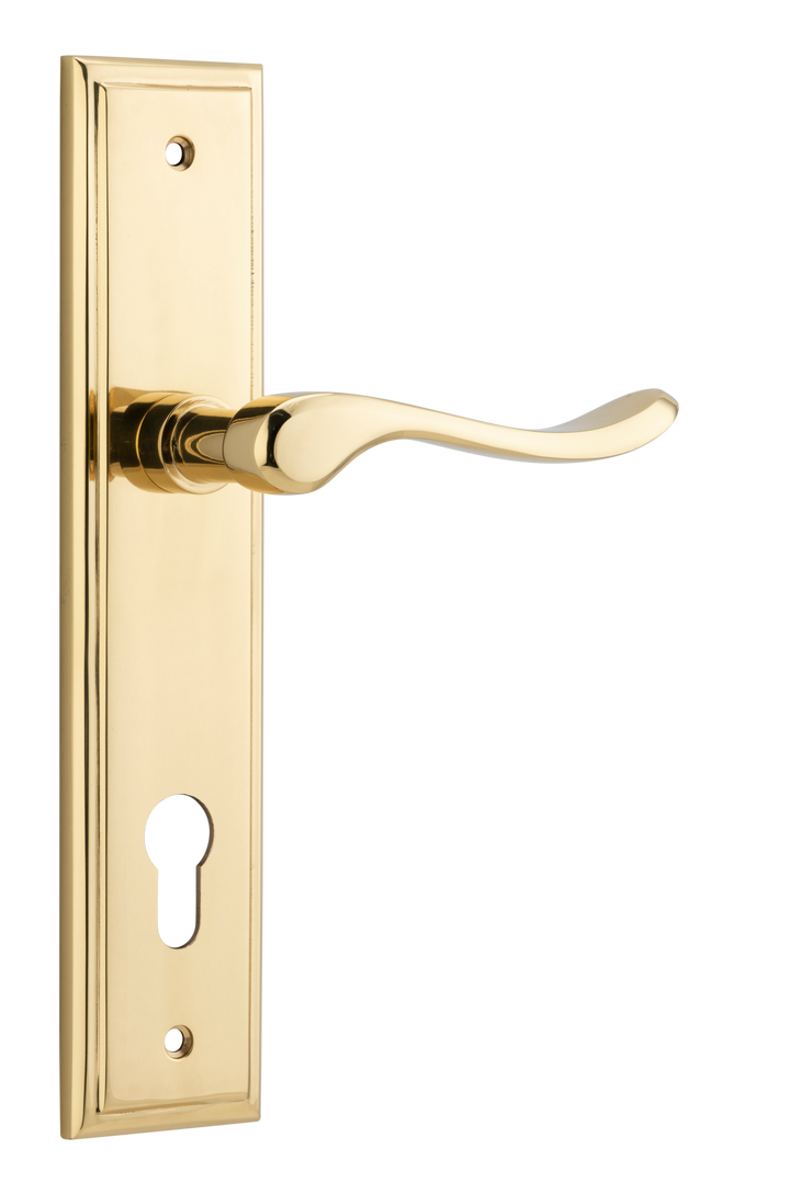 Stirling Lever - Stepped Backplate Polished Brass