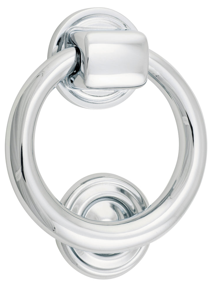 Ring Door Knocker Polished Chrome