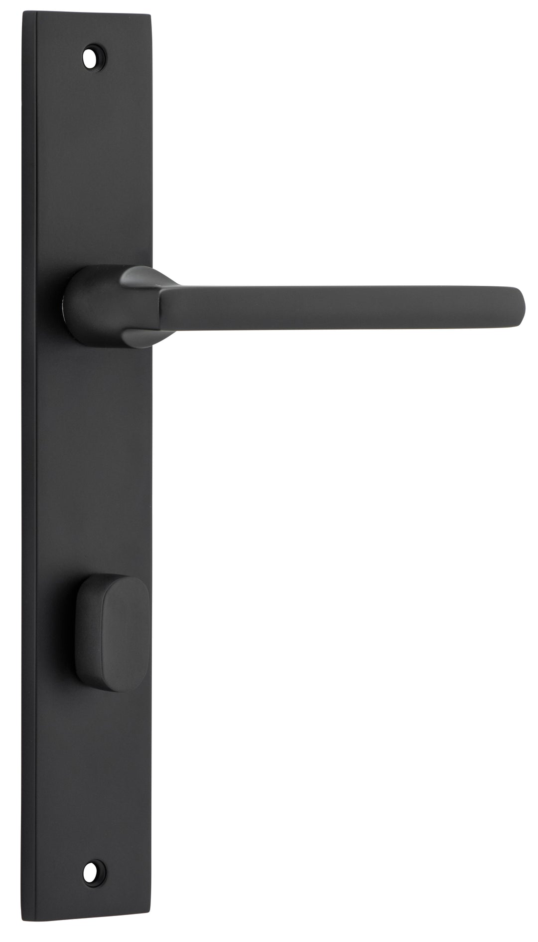 Baltimore Lever - Rectangular Backplate Matt Black