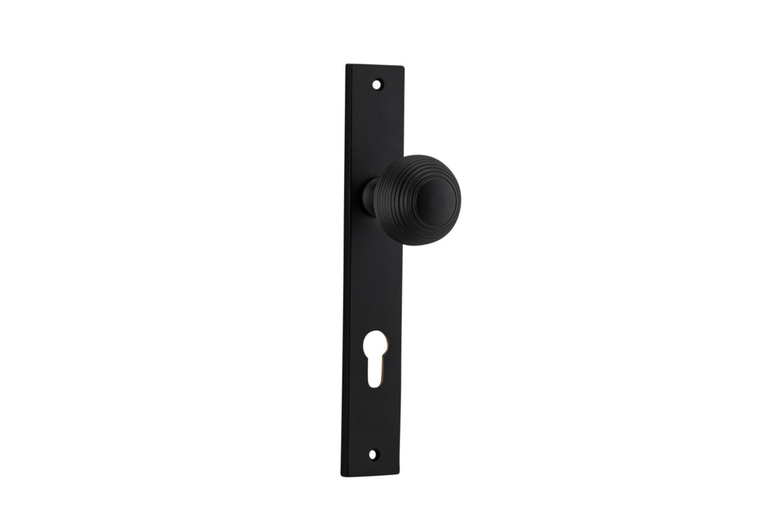 Guildford Knob - Rectangular Backplate Matt Black