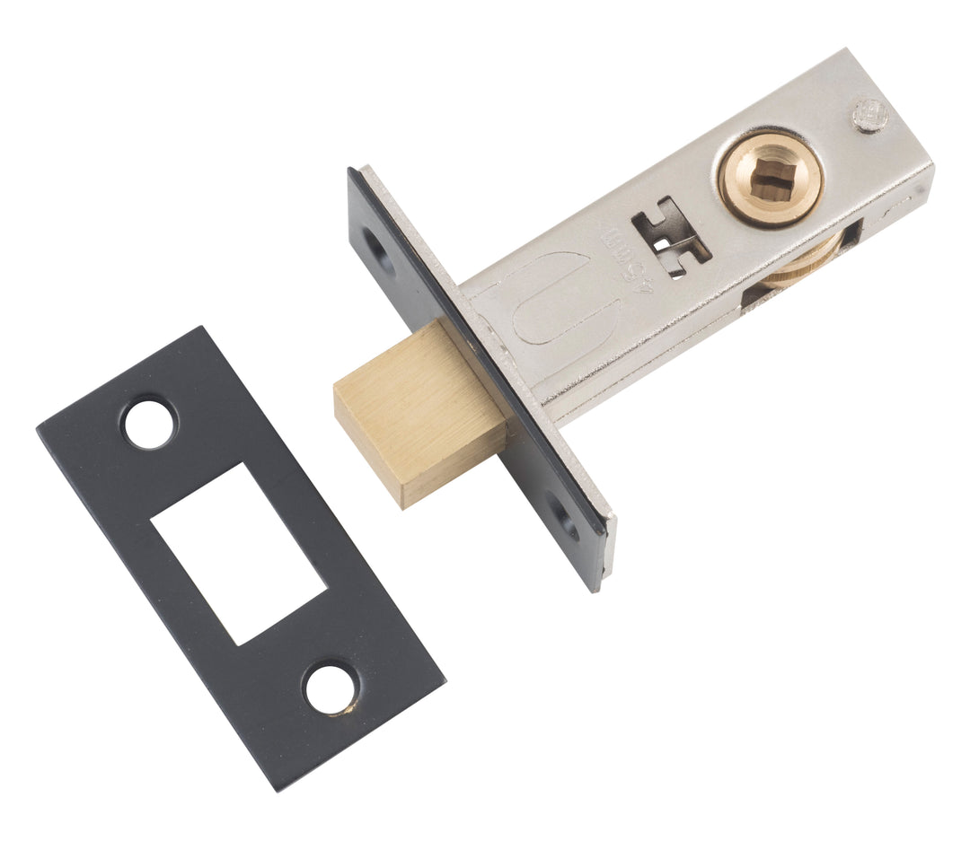 Privacy Bolt Matt Black Backset 45mm