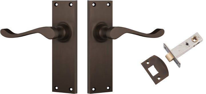 Door Lever Victorian Antique Brass Passage Set