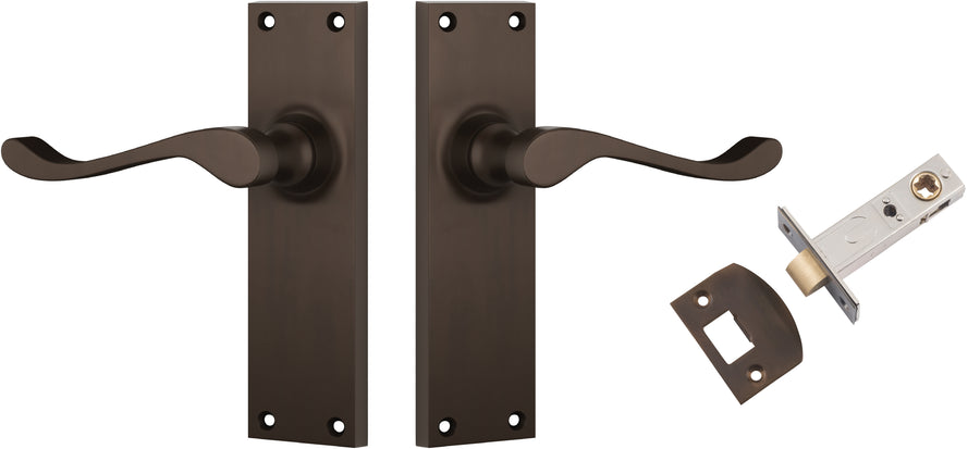 Door Lever Victorian Antique Brass Passage Set