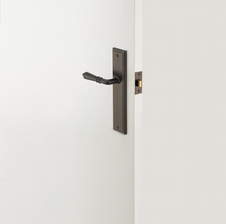 Sarlat Lever - Stepped Backplate Passage Kit Signature Brass