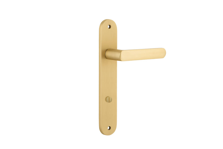Osaka Lever - Oval Backplate Brushed Gold PVD