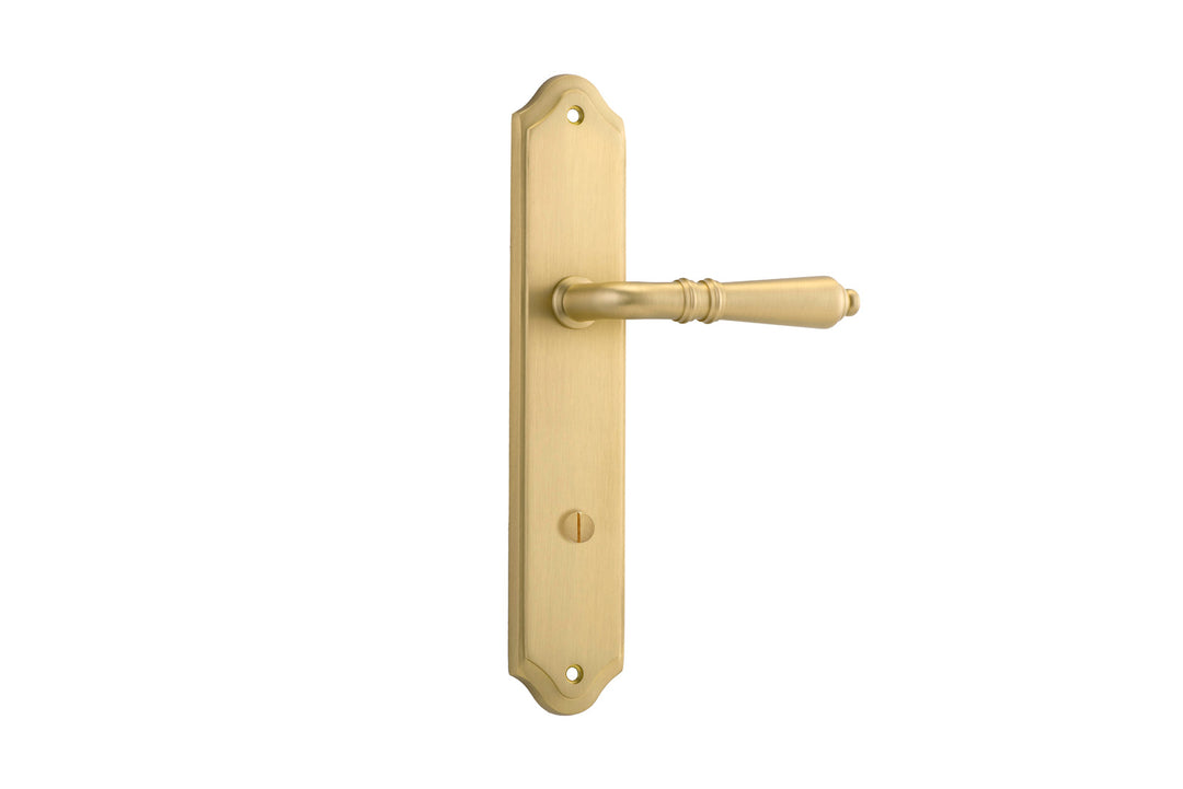 Sarlat Lever - Shouldered Backplate Brushed Gold PVD