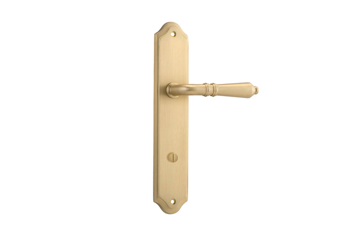 Sarlat Lever - Shouldered Backplate Brushed Brass