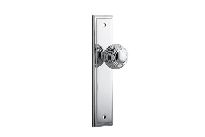 Guildford Knob - Stepped Backplate Polished Chrome