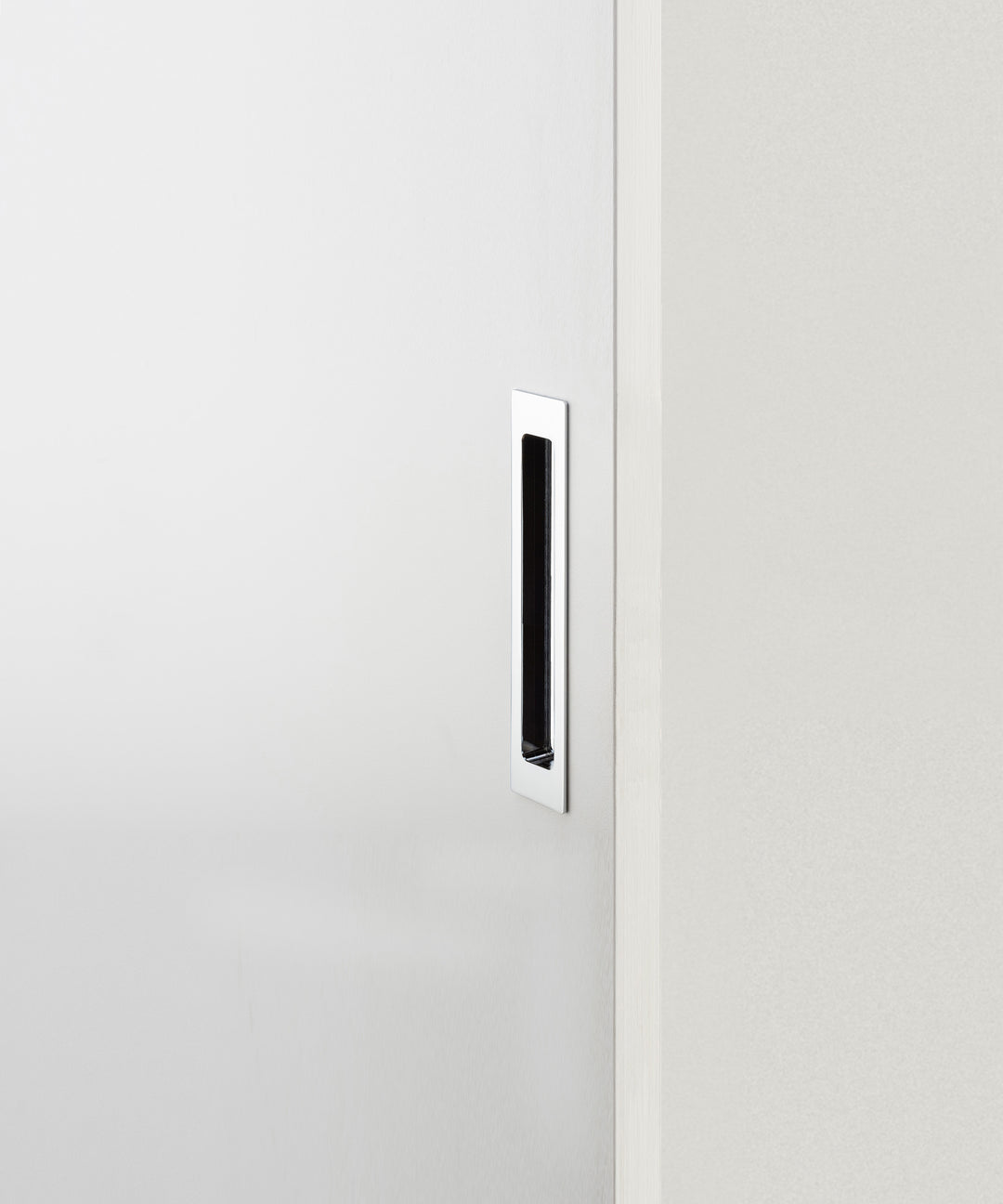Rectangular Flush Pull Polished Chrome