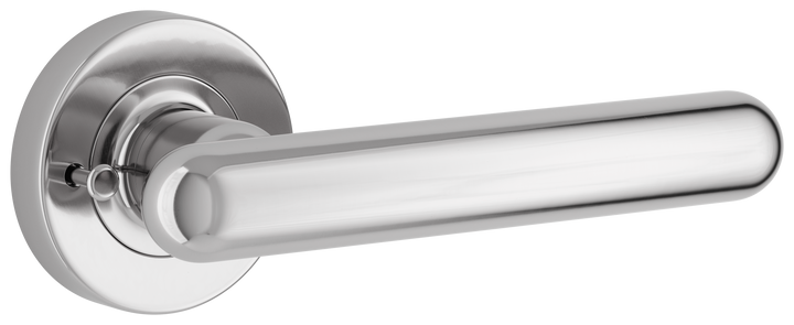 Puerto Lever - Round Rose (Inbuilt Privacy) Polished Chrome