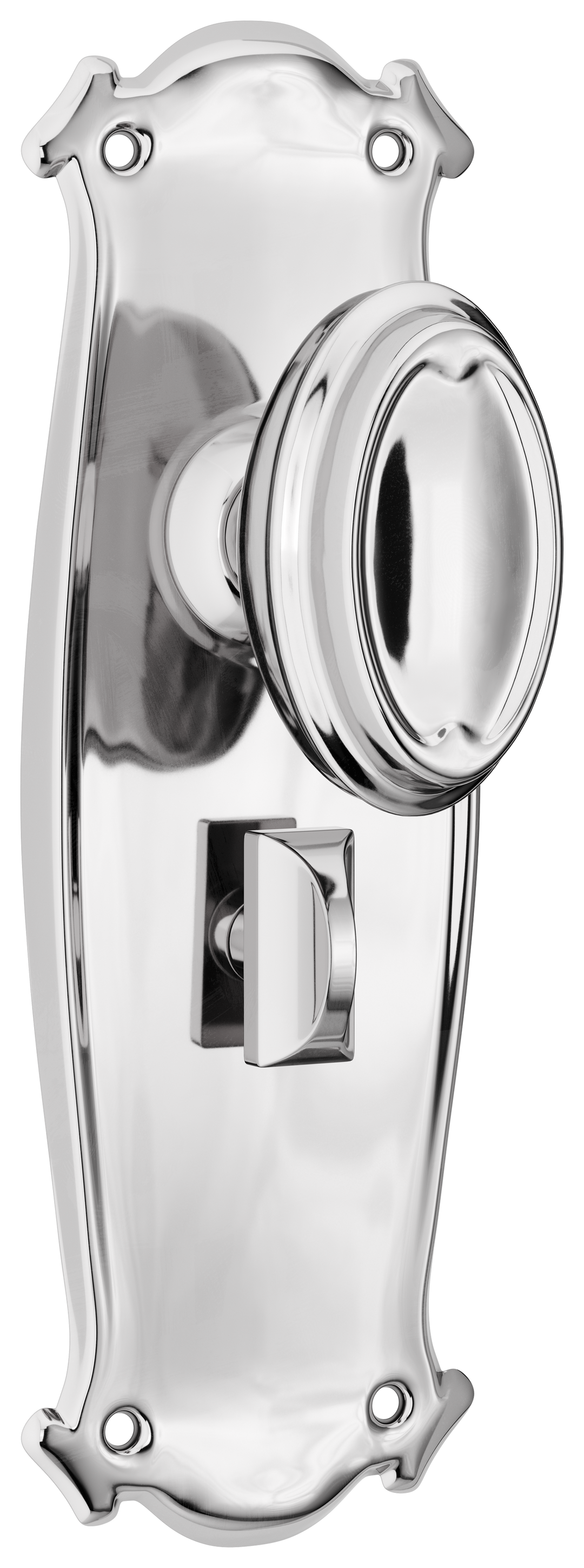 Door Knob Bungalow Privacy Pair Chrome Plated H197xW68xP60mm