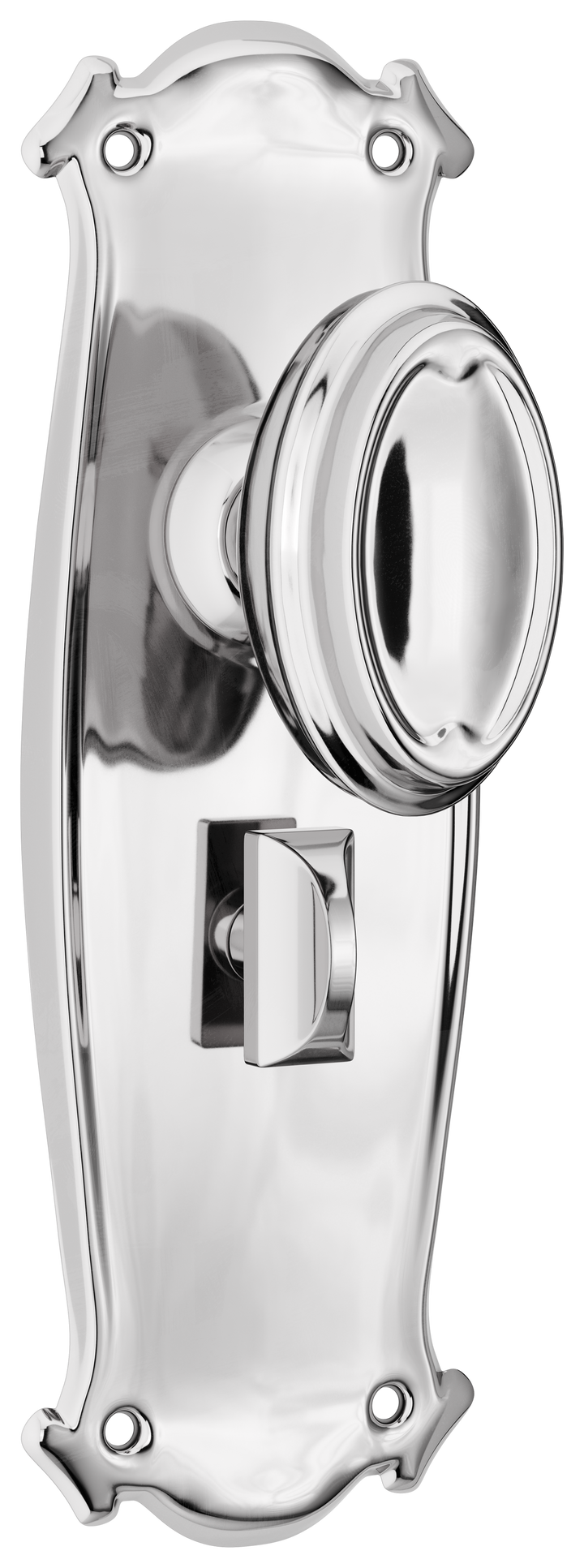 Door Knob Bungalow Privacy Pair Chrome Plated H197xW68xP60mm