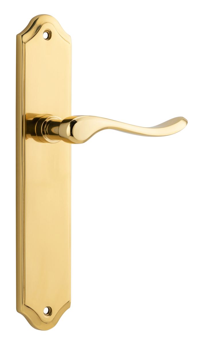 Stirling Lever - Shouldered Backplate Polished Brass