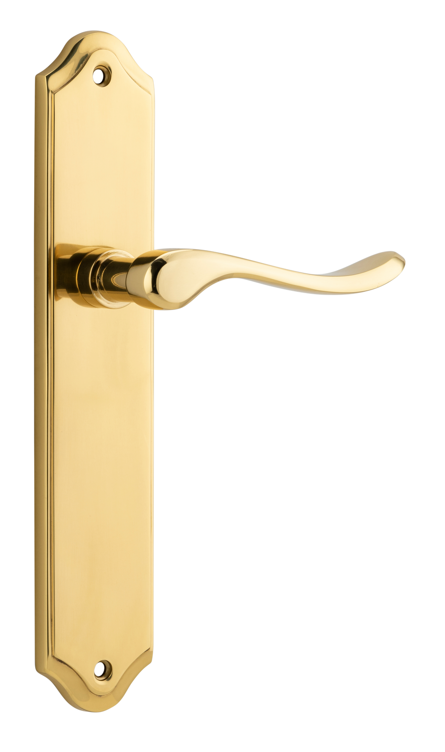 Stirling Lever - Shouldered Backplate Polished Brass