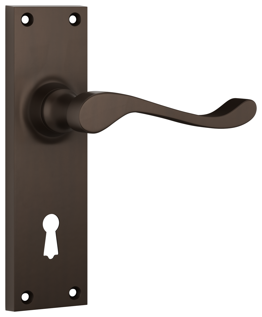 Door Lever Victorian Lock Pair Antique Brass H152xW42xP59mm