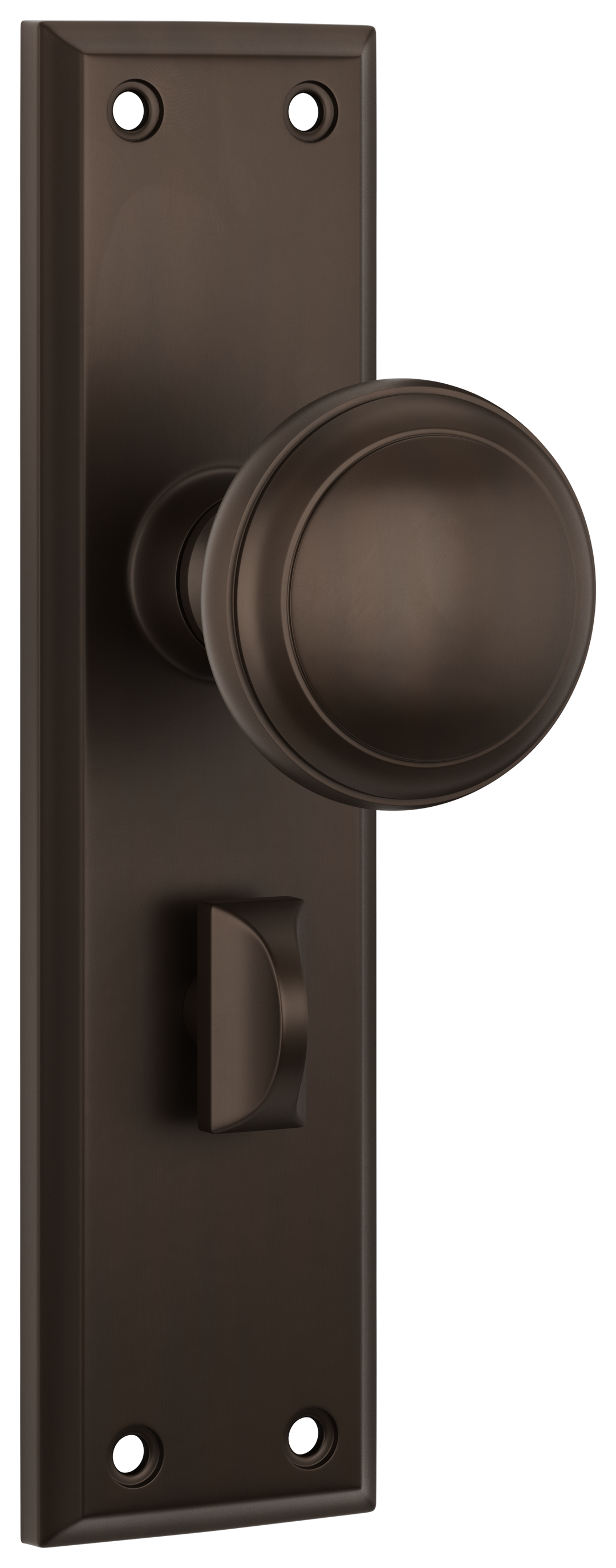Door Knob Milton Privacy Pair Antique Brass H200xW50xP73mm with privacy adaptor