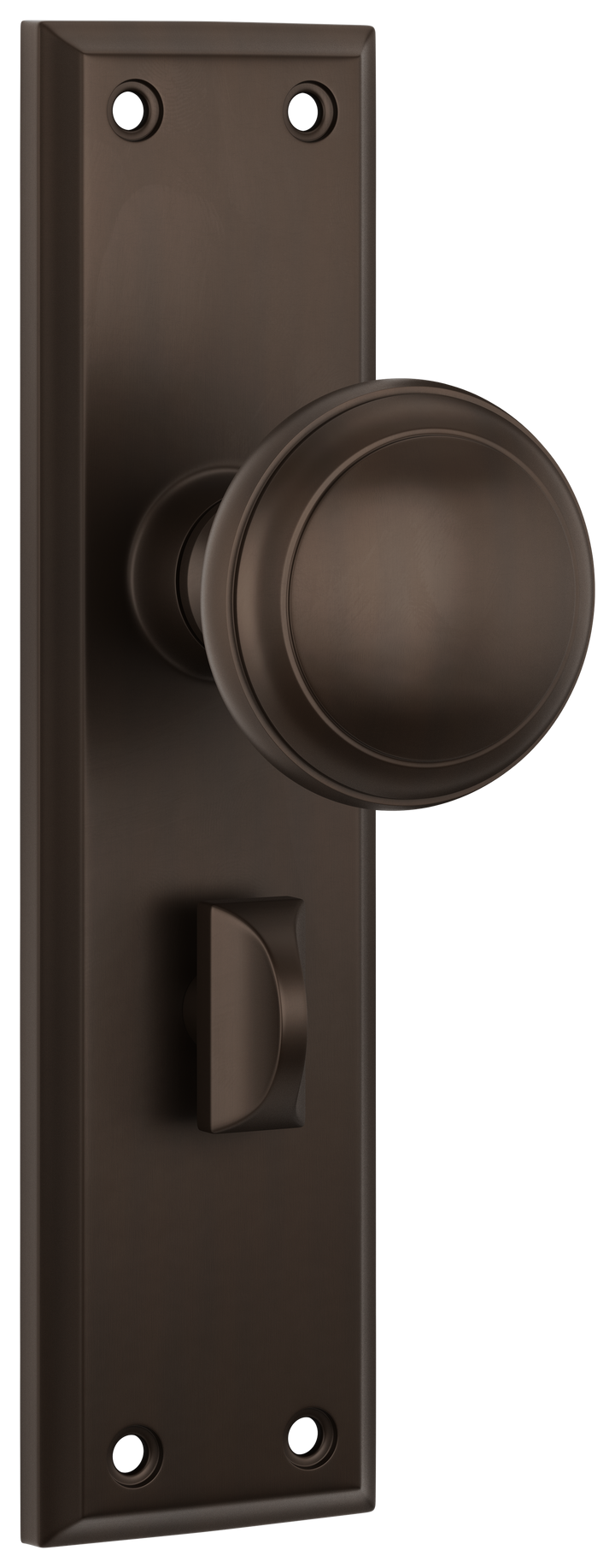 Door Knob Milton Privacy Pair Antique Brass H200xW50xP73mm with privacy adaptor