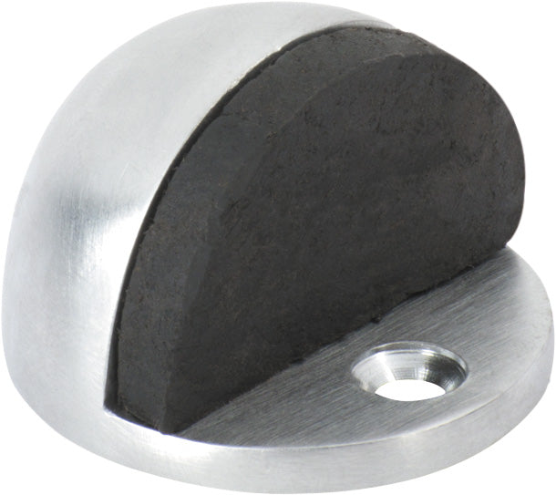 Door Stop Oval Satin Chrome H26xD40mm