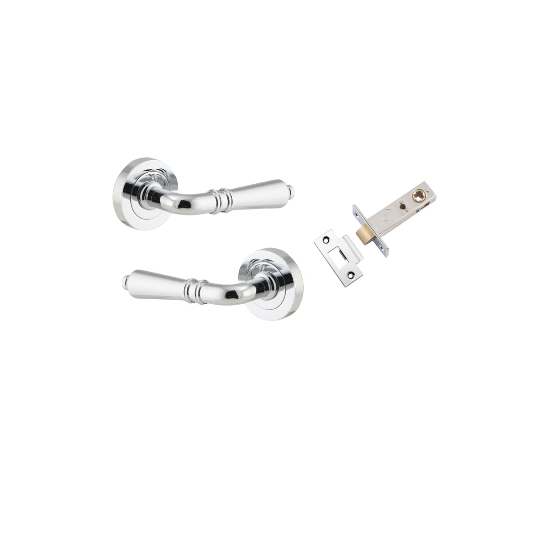 Sarlat Lever - Round Rose Passage Kit Polished Chrome