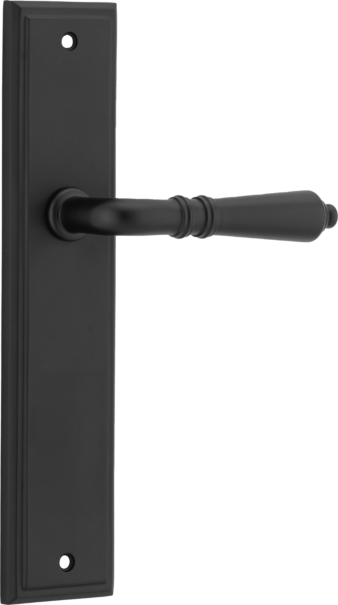 Sarlat Lever - Stepped Backplate Matt Black