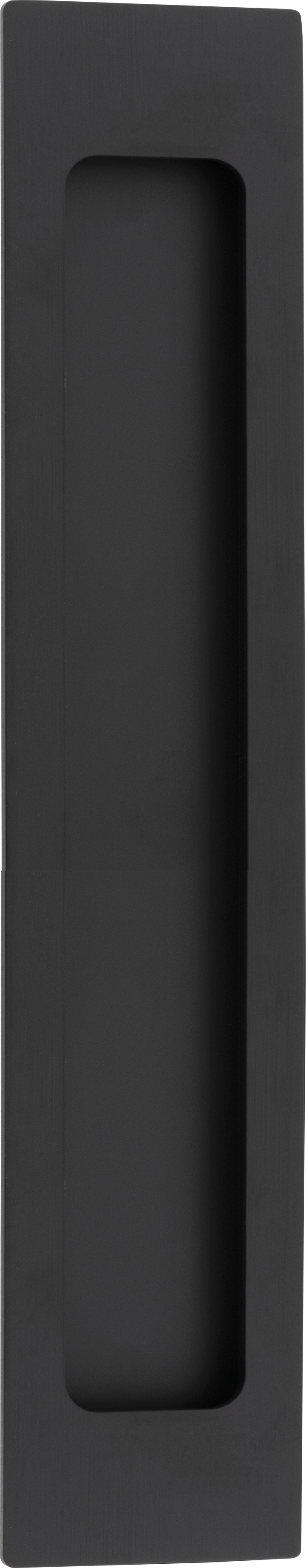 Rectangular Flush Pull Matt Black