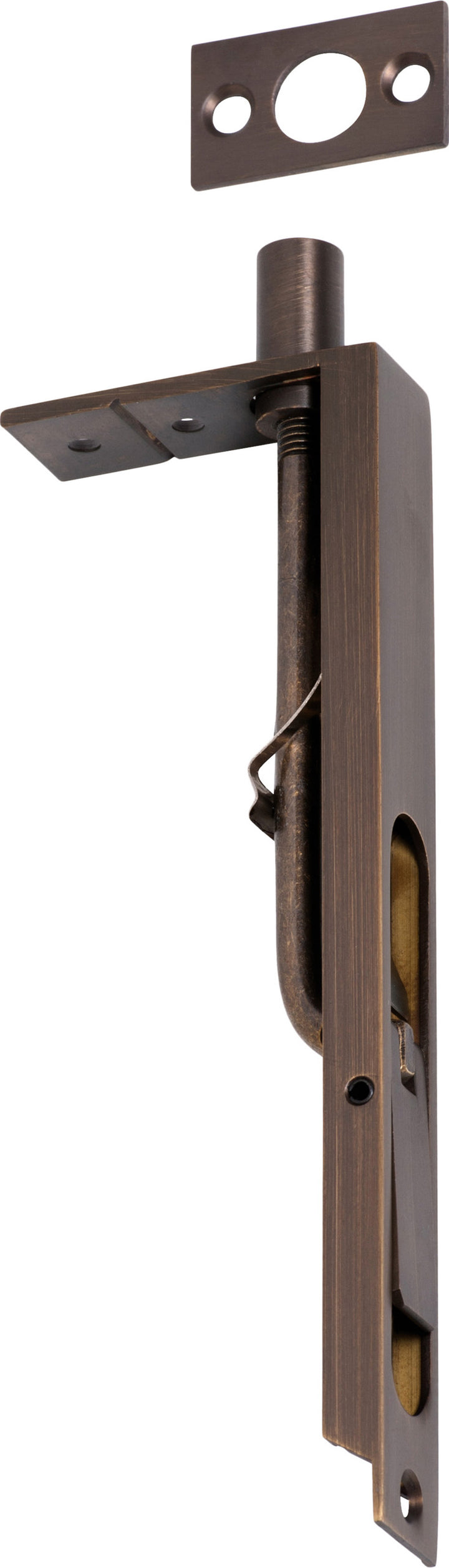 Flush Bolt Antique Brass H150xW19mm