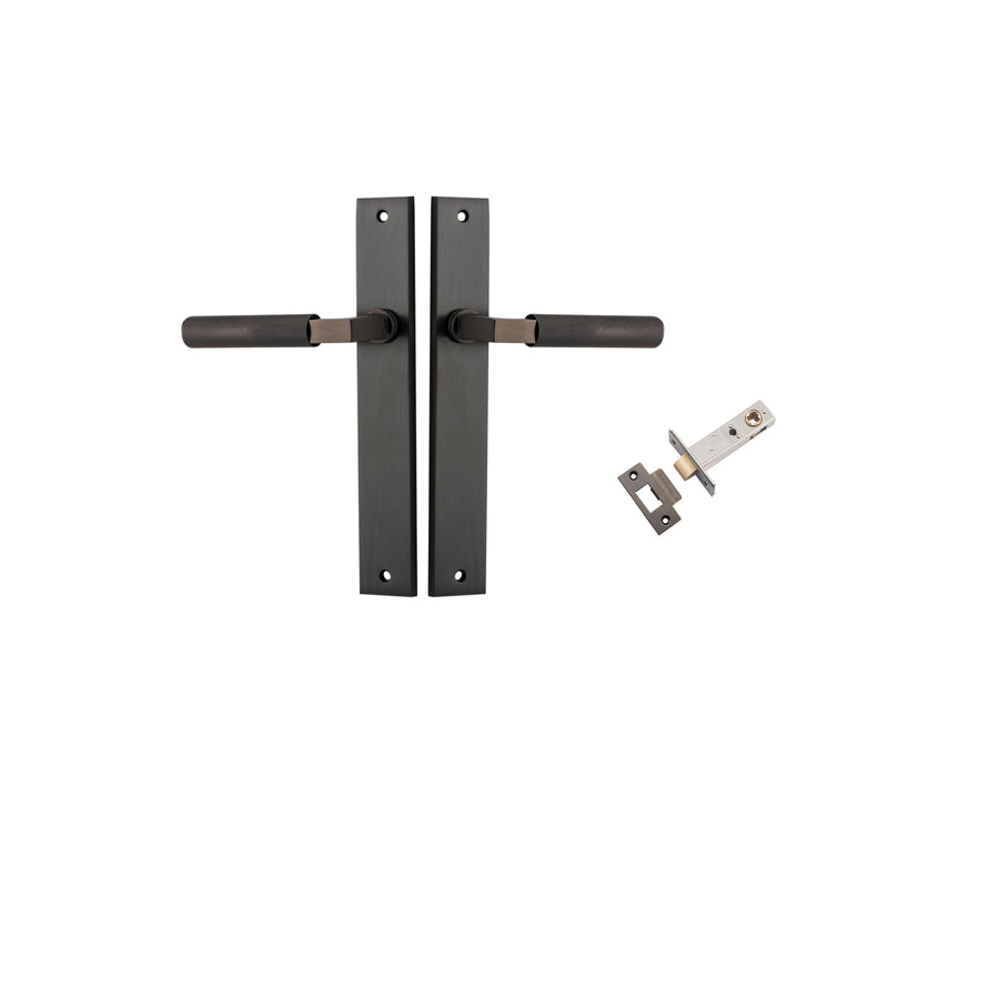 Brunswick Lever - Rectangular Backplate Passage Kit Signature Brass
