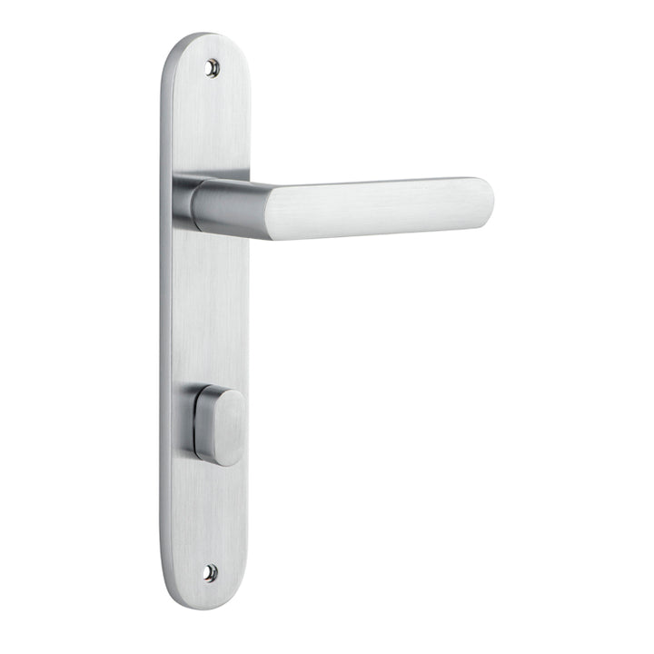 Osaka Lever - Oval Backplate Brushed Chrome
