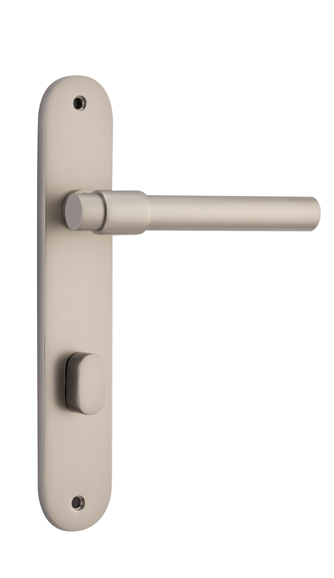 Helsinki Lever - Oval Backplate Satin Nickel