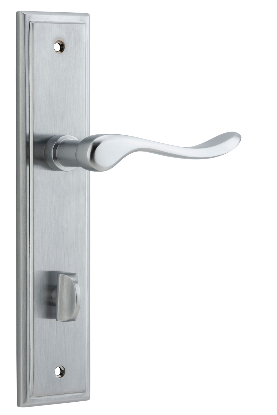 Stirling Lever - Stepped Backplate Brushed Chrome