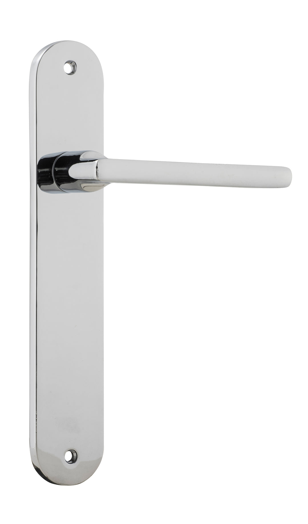Baltimore Lever - Oval Backplate Polished Chrome