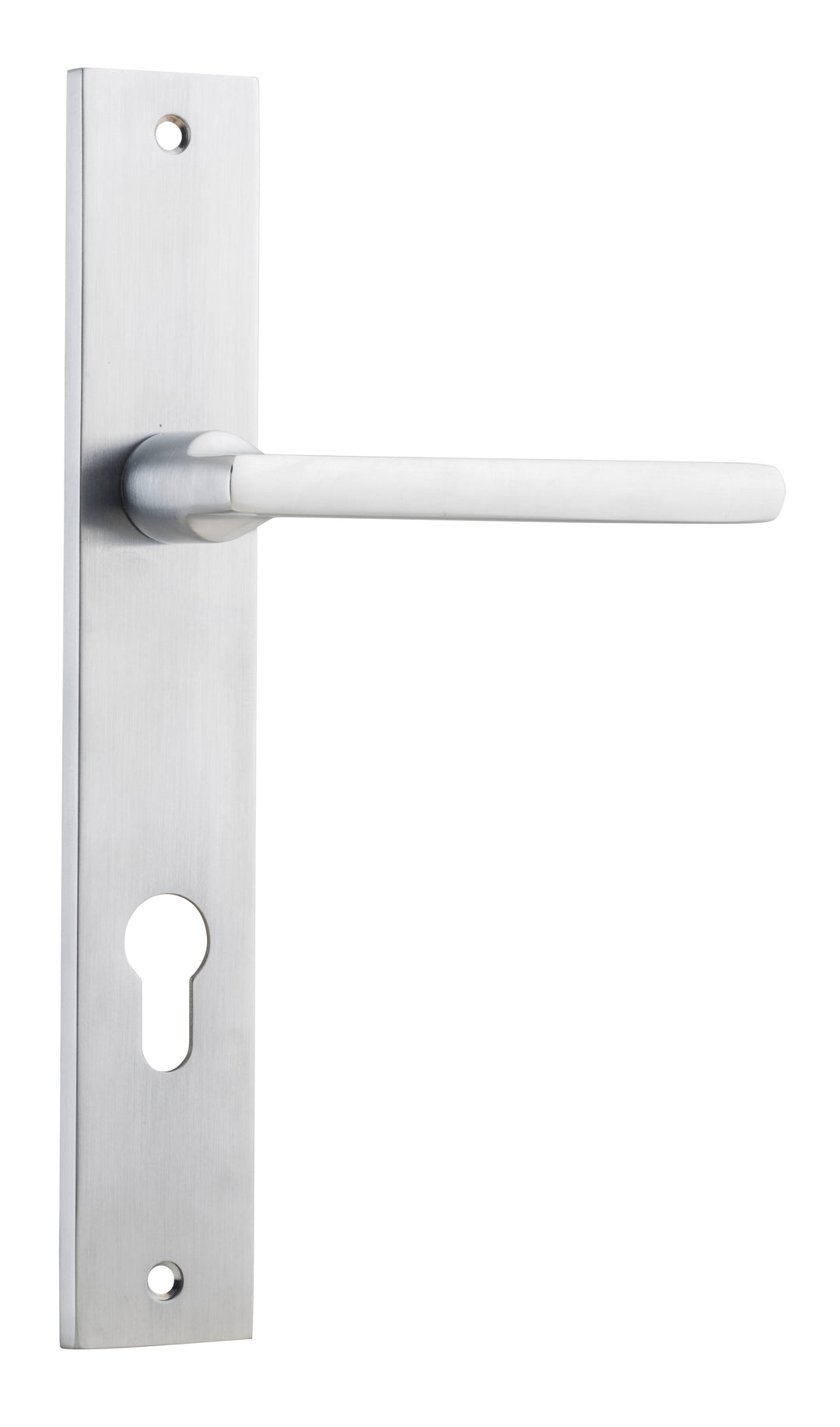Baltimore Lever - Rectangular Backplate Brushed Chrome