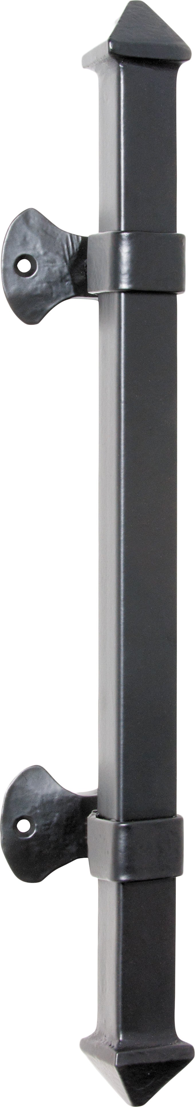 Pull Handle Iron Square Matt Black H450xP65mm