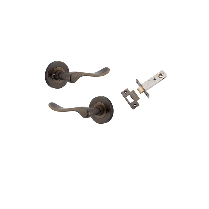 Stirling Lever - Round Rose (Inbuilt Privacy) Signature Brass