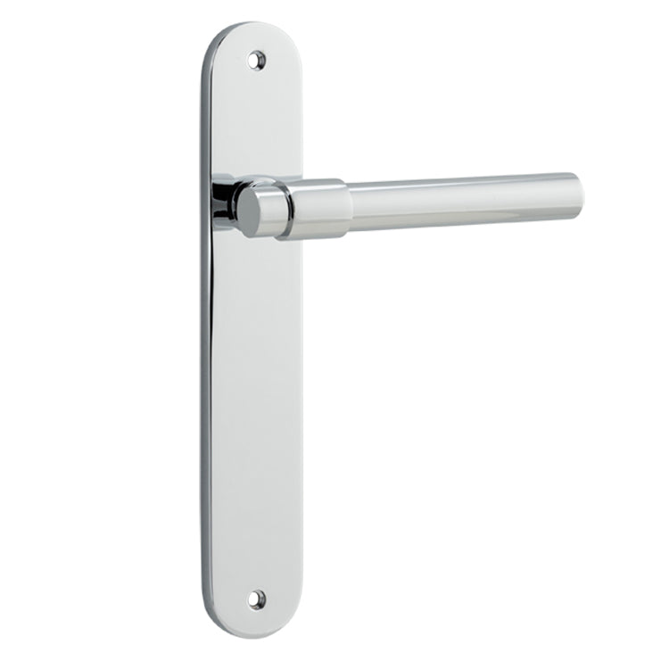 Helsinki Lever - Oval Backplate Polished Chrome