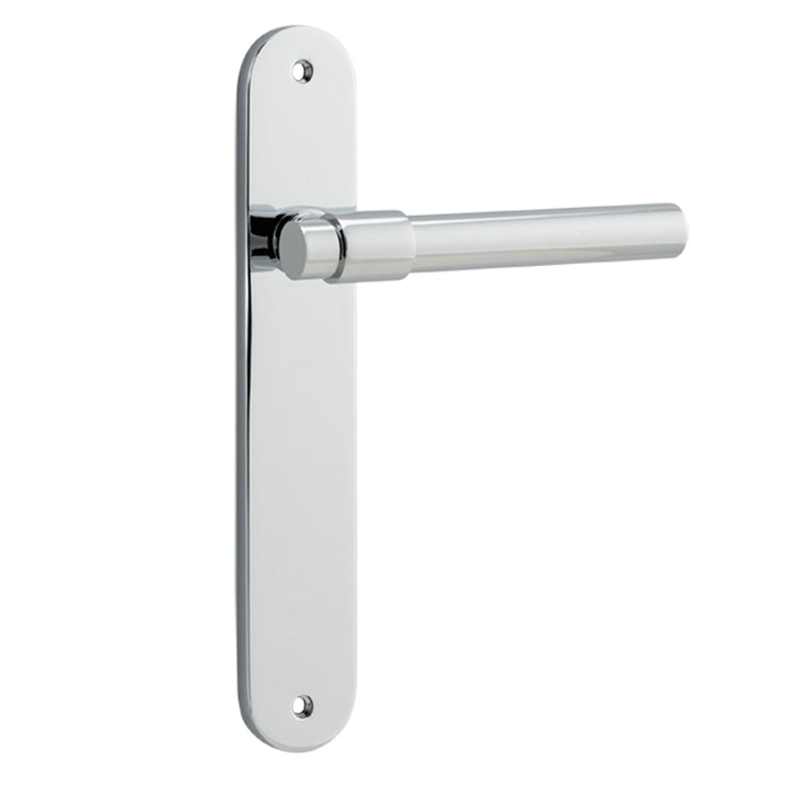 Helsinki Lever - Oval Backplate Polished Chrome