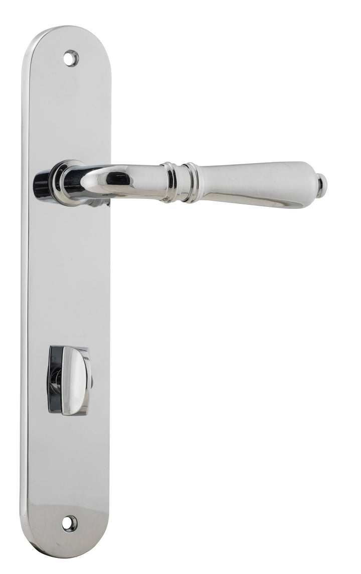 Sarlat Lever - Oval Backplate Polished Chrome