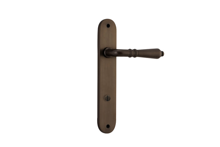 Sarlat Lever - Oval Backplate Signature Brass