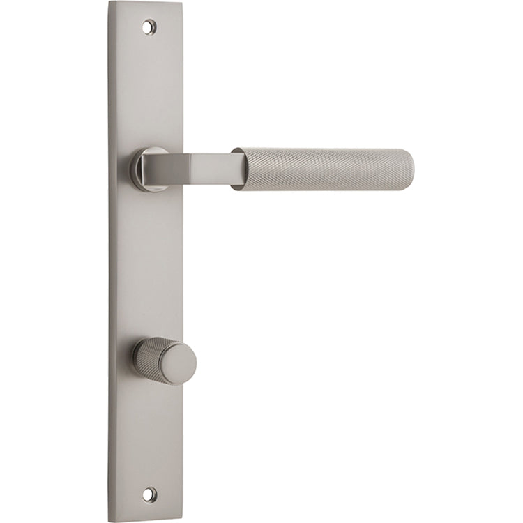 Brunswick Lever - Rectangular Backplate Satin Nickel